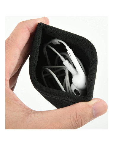 Estuche de neopreno Lightning Power para auriculares 10x10 cm