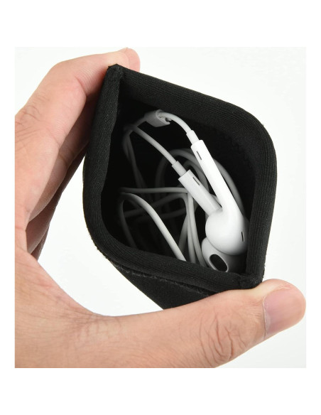 Estuche de neopreno Lightning Power para auriculares 10x10 cm