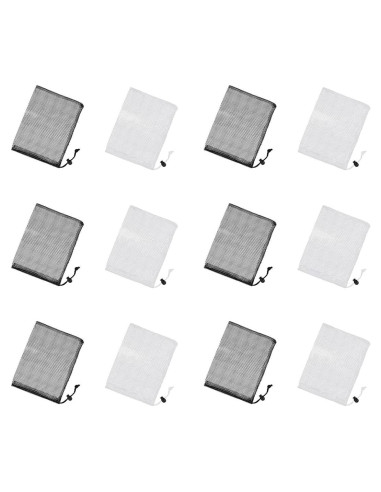 ZYAMY 12 Bolsas de Malla con Cierre de Cordón 20x15 cm