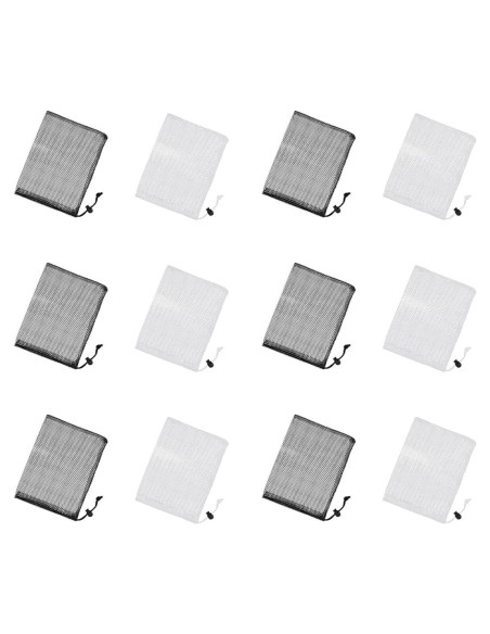 ZYAMY 12 Bolsas de Malla con Cierre de Cordón 20x15 cm