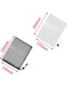 ZYAMY 12 Bolsas de Malla con Cierre de Cordón 20x15 cm 2