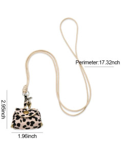 Collar Monedero de Cuero con Lanyard para Mujeres - ShiQiao 2