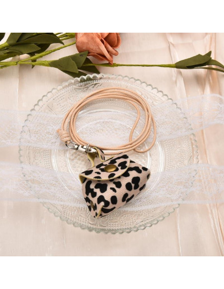 Collar Monedero de Cuero con Lanyard para Mujeres - ShiQiao