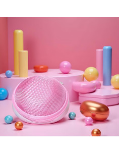 Estuche de Viaje Compacto Rosa WLngtv - Funda Dura para Auriculares 2