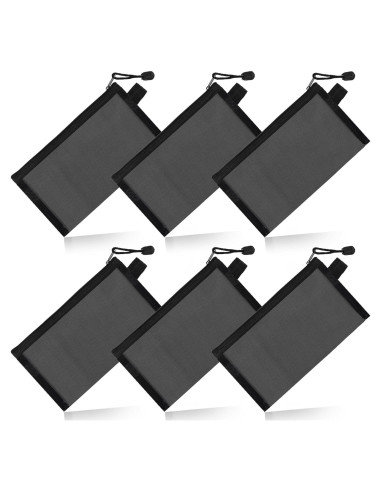 6 Bolsos Organizadores de Nylon Gtziqa 11.9x21.1cm Negro