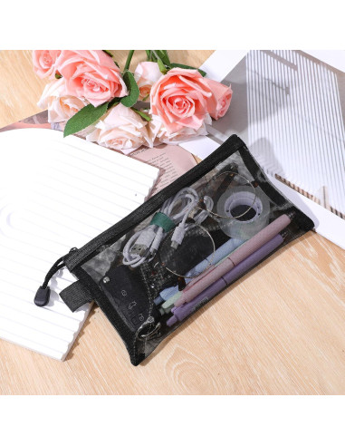 6 Bolsos Organizadores de Nylon Gtziqa 11.9x21.1cm Negro