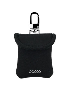 Funda protectora Bocco para AirPods con llavero - Negro