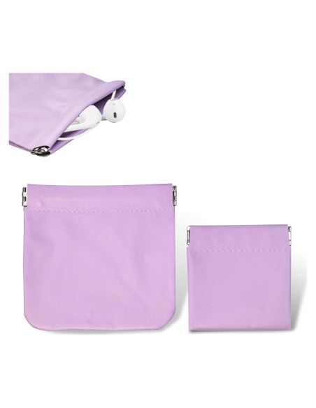 2 Fundas de Almacenamiento para Auriculares PU Flylin Morado