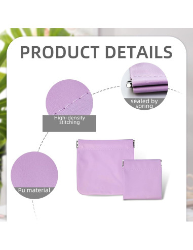 2 Fundas de Almacenamiento para Auriculares PU Flylin Morado