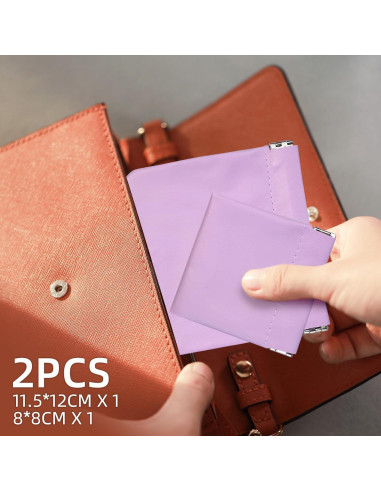 2 Fundas de Almacenamiento para Auriculares PU Flylin Morado