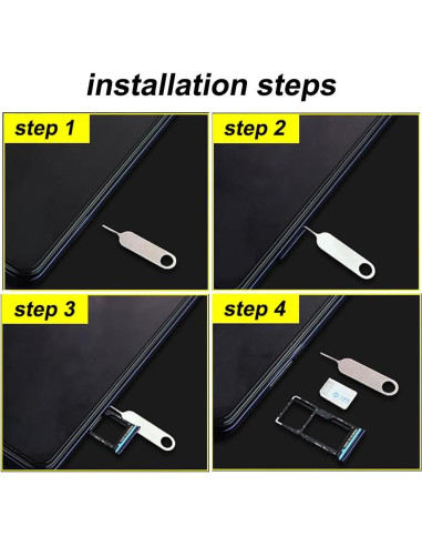 2 Piezas Llave de Extracción SIM AYWFEY con Llavero - Plata