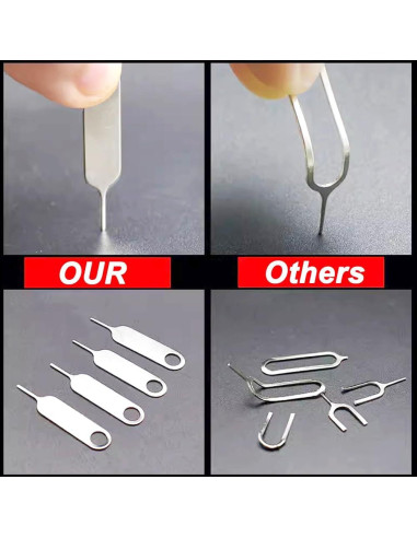 2 Piezas Llave de Extracción SIM AYWFEY con Llavero - Plata