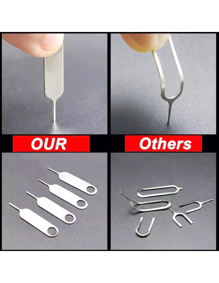 2 Piezas Llave de Extracción SIM AYWFEY con Llavero - Plata