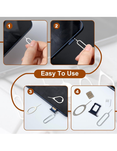 12 Piezas Herramienta Extracción Tarjeta SIM Mabor Acero