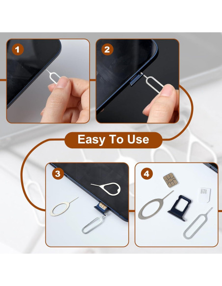 12 Piezas Herramienta Extracción Tarjeta SIM Mabor Acero