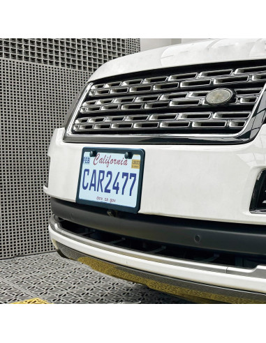 2 Marcos de Placas de Licencia Negros Mate Lengnoyp - Aluminio