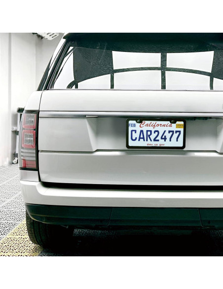 2 Marcos de Placas de Licencia Negros Mate Lengnoyp - Aluminio