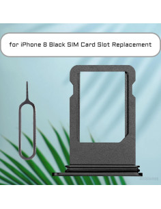 Bandeja de Tarjeta SIM para iPhone 8 Risidamoy - Gris Espacial 2