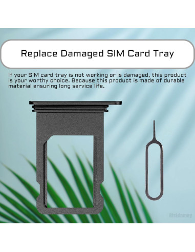 Bandeja de Tarjeta SIM para iPhone 8 Risidamoy - Gris Espacial