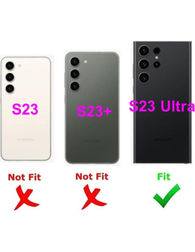 Bandeja SIM de Reemplazo PHONSUN para Samsung Galaxy S23 Ultra - Negro