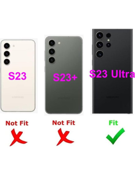 Bandeja SIM de Reemplazo PHONSUN para Samsung Galaxy S23 Ultra - Negro