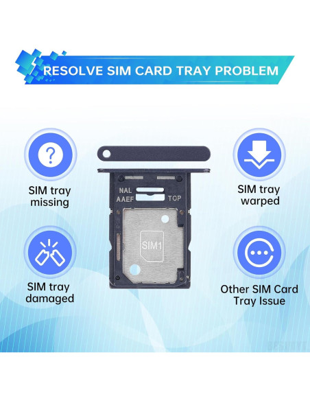 Bandeja de tarjeta SIM Samsung Galaxy A15 SM-A155F Negra