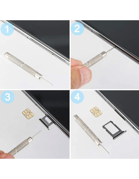 Juego de 9 herramientas de extracción de SIM AYWFEY - Metal