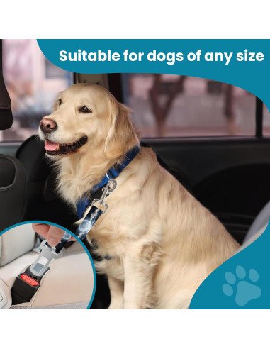 Cinturón de seguridad ajustable para mascotas HCYPCV 50.8-83.8 cm