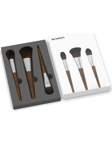 Kit de Cepillos de Limpieza Actekart 3 Piezas Mango Madera Kit de Cepillos de Limpieza Actekart 3 Piezas Mango Madera