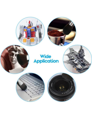 Kit de Cepillos de Limpieza Actekart 3 Piezas Mango Madera