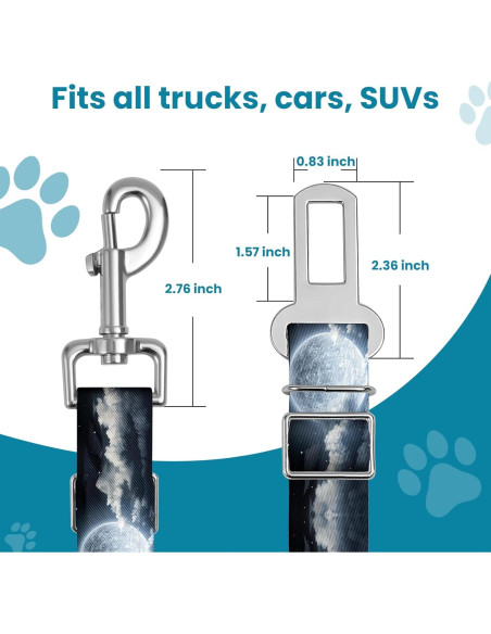 Cinturón de seguridad ajustable para mascotas HCYPCV 50.8-83.8 cm