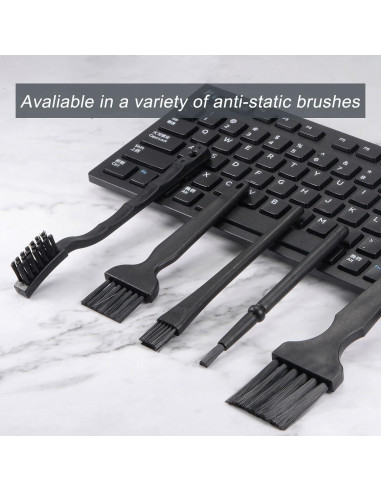 Cepillos Antiestáticos uxcell 4 Pcs Nylon 15x30mm para Electrónica