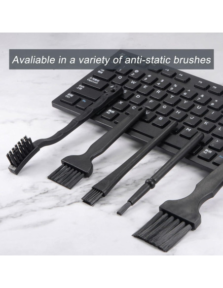 Cepillos Antiestáticos uxcell 4 Pcs Nylon 15x30mm para Electrónica