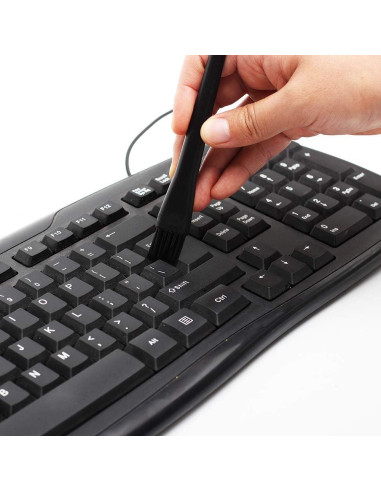 Kit de Cepillos Antiestáticos Omixe para Teclados y Laboratorios - 8 Unidades