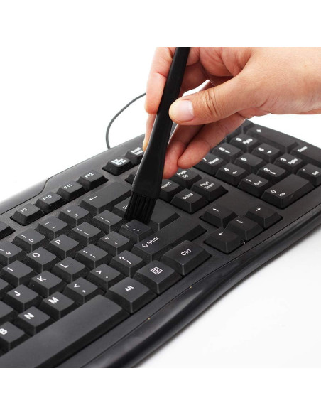 Kit de Cepillos Antiestáticos Omixe para Teclados y Laboratorios - 8 Unidades