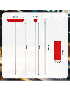 Kit de Limpieza de Piano 4 Piezas con Cepillos y Paño 2