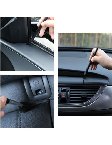 Kit de Cepillos Antiestáticos Omixe para Teclados y Laboratorios - 8 Unidades