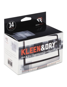 Toallitas de limpieza húmedas y secas Office Realm RR1205 12.7x12.7cm