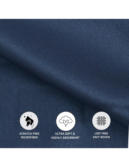 Paño de limpieza de microfibra KleanToday - Paquete de 8 unidades