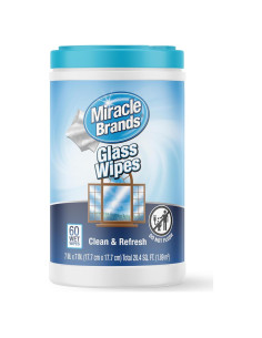 Toallitas Milagrosas para Vidrio - 60 Unidades Sin Rayas