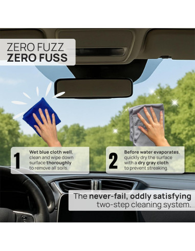 Toallas de Microfibra para Limpieza de Vidrio Auto 8-Pack