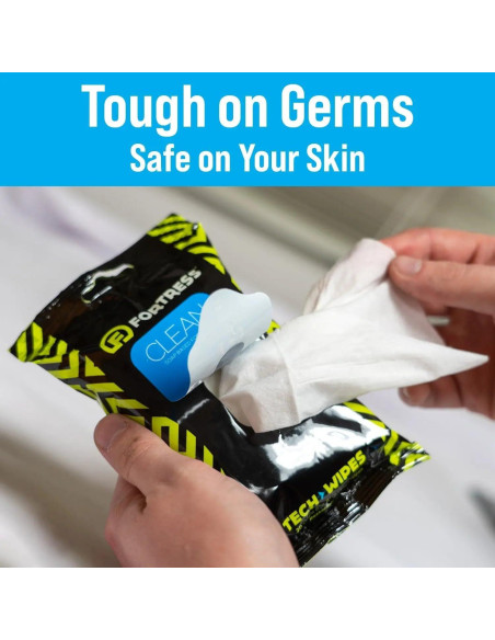 Toallitas de Limpieza Fortress para Electrónicos - Paquete de 3