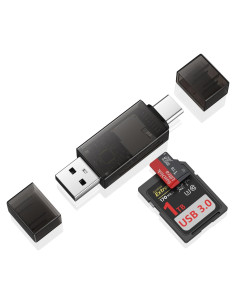 Lector de Tarjetas SD Radidi USB-C y USB-A 2-en-1 Alta Velocidad