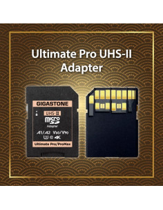 Adaptador de tarjeta GIGASTONE UHS-II MicroSD a SD - 2 Paquetes 2