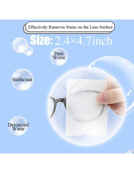 Toallitas de limpieza para lentes HI FINE CARE - 300 unidades