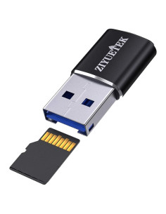 Lector de tarjeta Micro SD ZIYUETEK USB 3.0 portátil aluminio