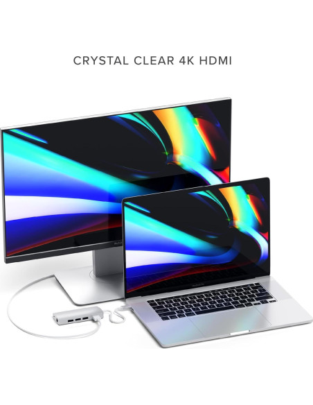 Adaptador Multiport USB-C Satechi V2 8 en 1 4K HDMI 115W