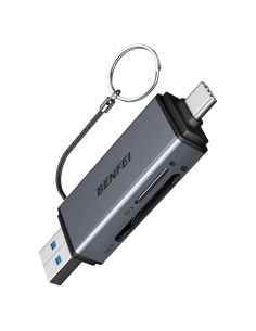 Lector de Tarjetas SD/Micro SD BENFEI USB-C 2 en 1 104MB/s