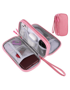 Bolsa Organizadora de Electrónicos JIAKAI Rosa 19x11x5.5cm