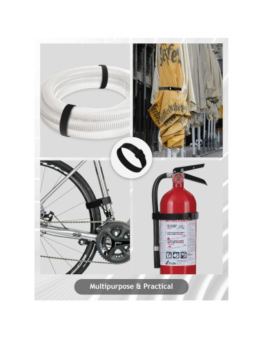 Correasa de Cable Reutilizables Aidunmis 24 Piezas 30.48 cm